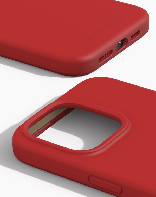 Silicone Case MagSafe iPhone 15 Pro Max Red Röd