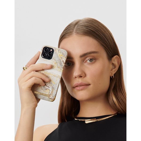 Printed Case iPhone 13 Pro Sparkle Greige Marble Grey