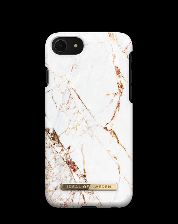 Printed Case iPhone 8 / 7 / 6 / 6S / SE Carrara Gold White