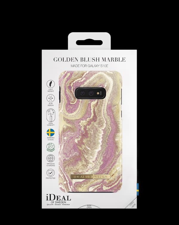Printed Case Galaxy S10E Golden Blush Marble