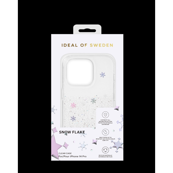 Clear Case iPhone 14 Pro Snowflake Silver