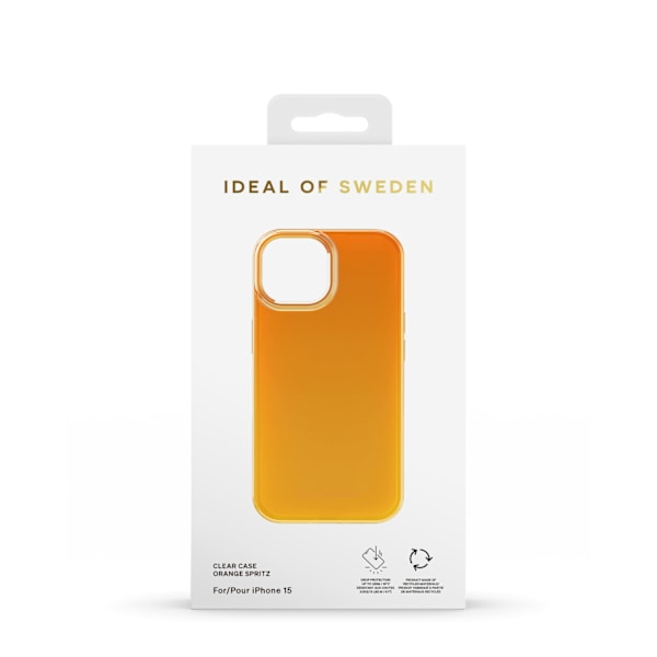 Clear Case iPhone 13 / 14 / 15 / 16e Orange Spritz Orange