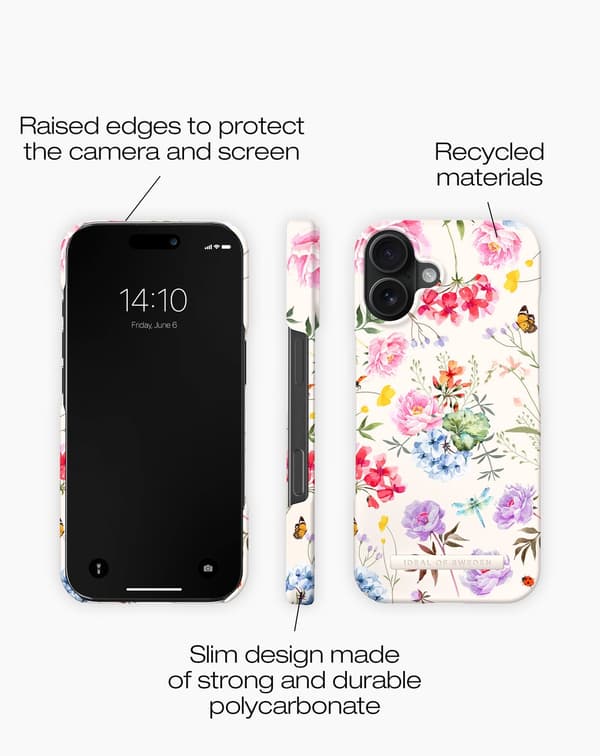 Printed Case iPhone 16 Forever Flower multifärg