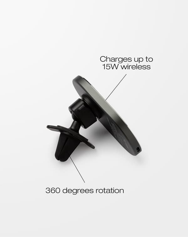 MagSafe Car Vent Mount Charger Black Black