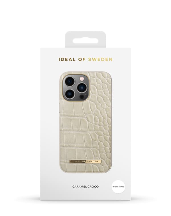 Atelier Case iPhone 13 Pro Caramel Croco Brown