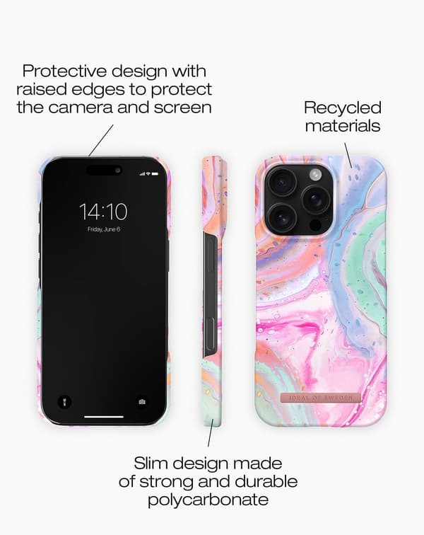 Printed Case iPhone 16 Pro Pastel Marble