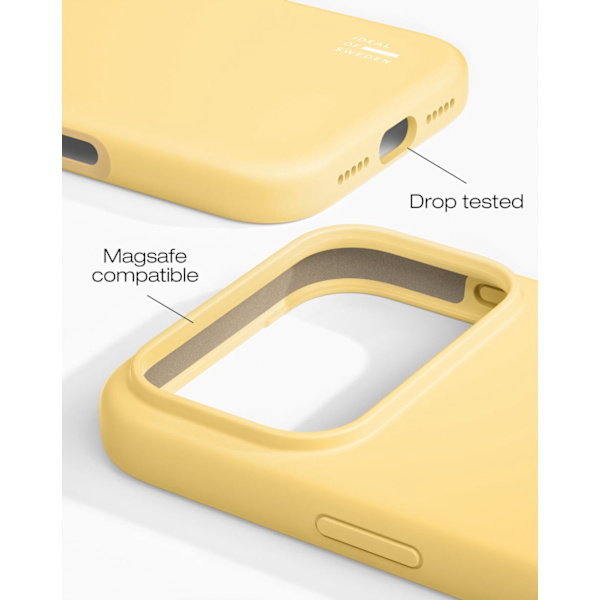 Silicone Case MagSafe iPhone 17 Pro Max Soft Lemon Gul