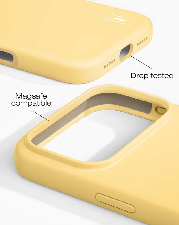 Silicone Case MagSafe iPhone 17 Pro Max Soft Lemon Yellow