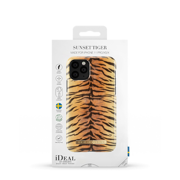 Printed Case iPhone 11 Pro / XS / X Sunset Tiger