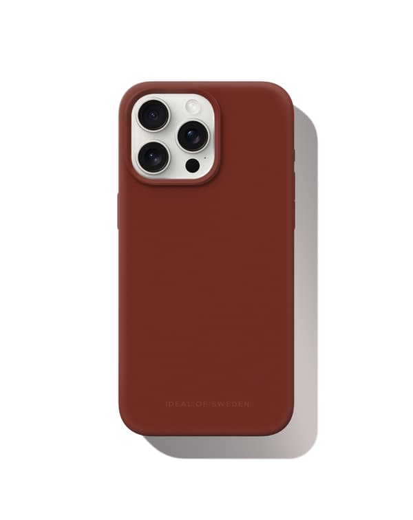 Silicone Case iPhone 15 Pro Max Dark Amber Brun