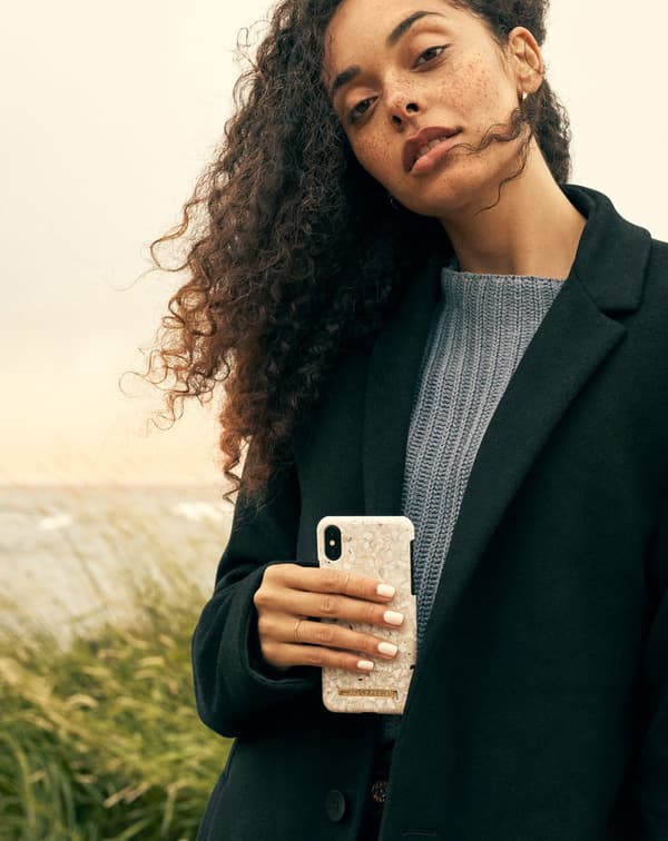 Printed Case iPhone 11 Pro / XS / X Greige Terazzo Grey
