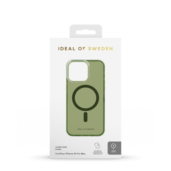 Clear Case MagSafe iPhone 15 Pro Max Khaki Grön