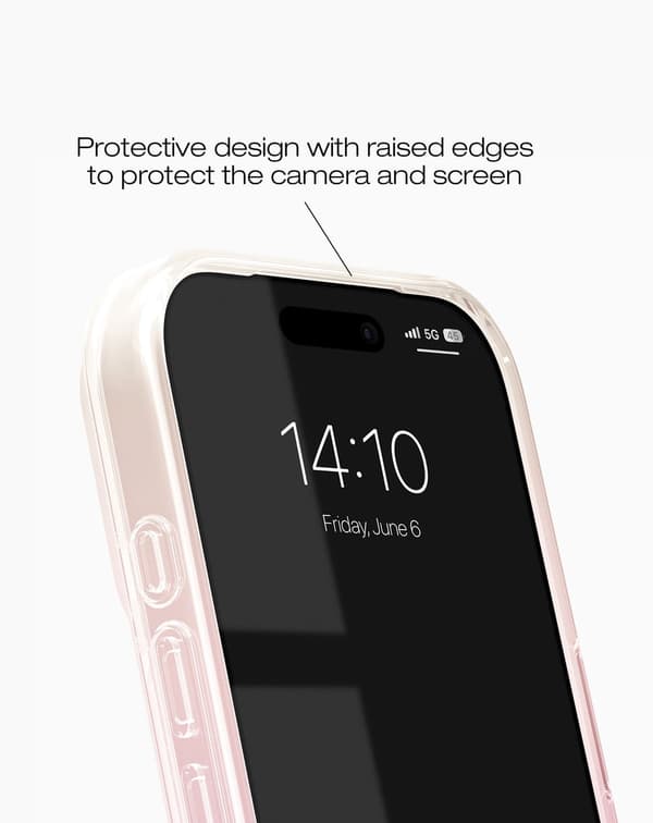 Clear Case iPhone 17 Pro Max Rose Blush Rosa