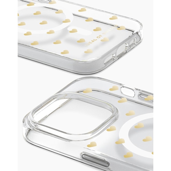 Clear Case MagSafe iPhone 14 Pro Max Golden Hearts