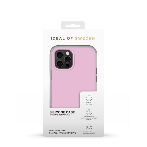 Silicone Case MagSafe iPhone 12/12P Bubblegum Pink