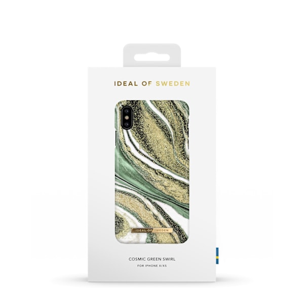 Printed Case iPhone X / XS Cosmic Green Swirl