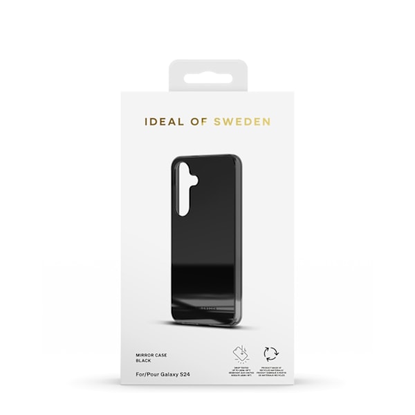 Mirror Case Galaxy S24 / S25 Mirror Black Svart
