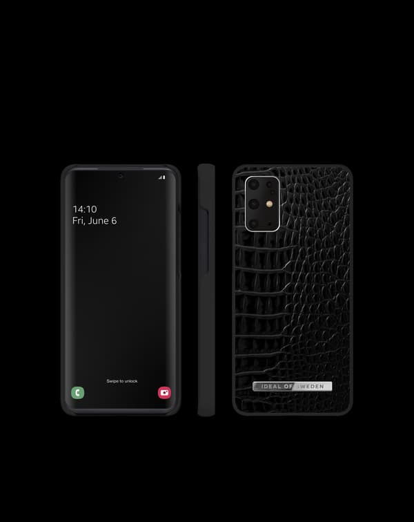 Atelier Case Galaxy S20 Plus Neo Noir Croco Silver Silver