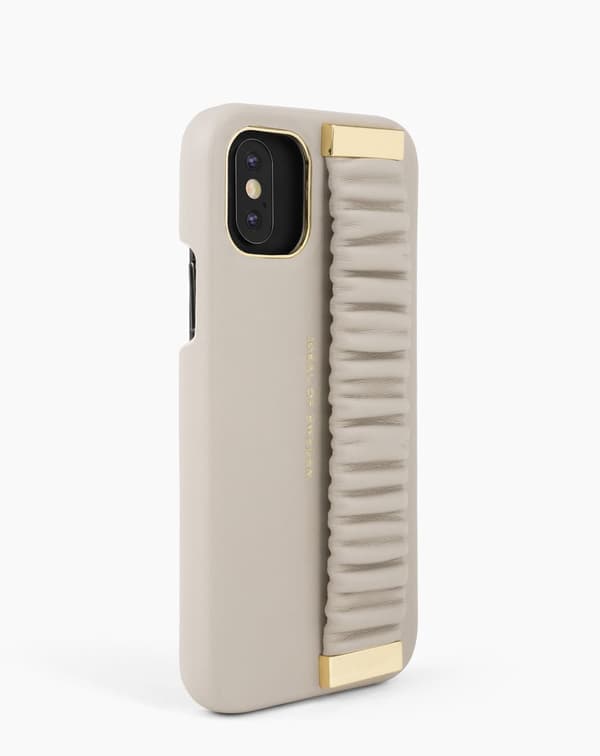 Statement Case iPhone 11 Pro / XS / X Ruffle Cream Top Handle Beige