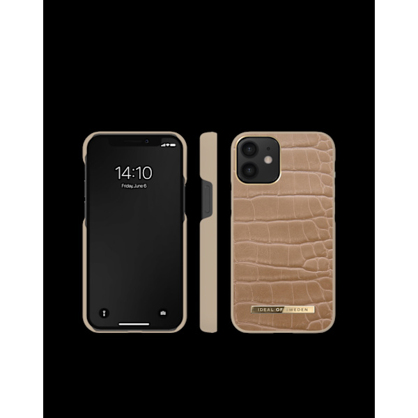 Atelier Case iPhone 12 Mini Camel Croco Brown