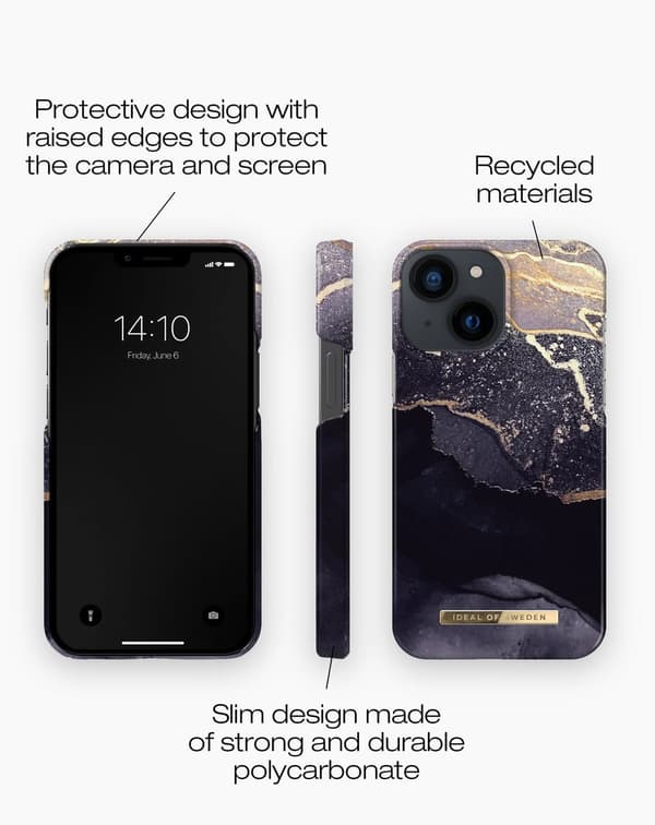 Printed Case iPhone 13 Mini Golden Twilight Gold
