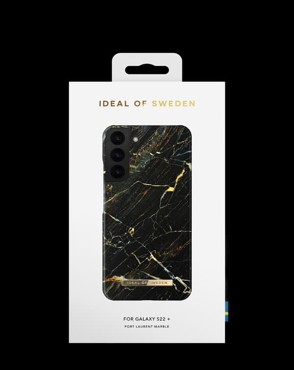 Printed Case Galaxy S22 Plus Port Laurent Marble Black