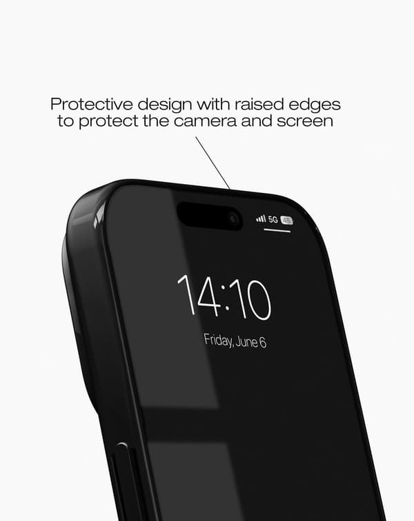 Slim Case MagSafe iPhone 15 Pro Glossy Black Svart
