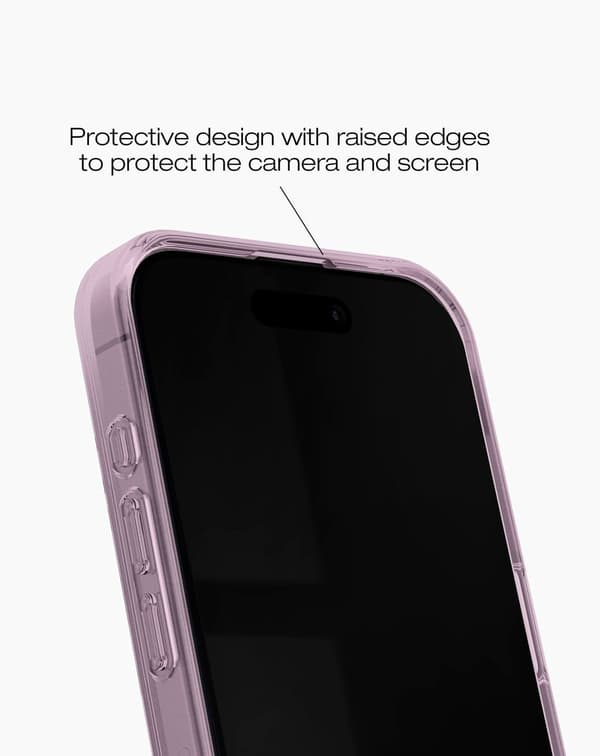 Clear Case MagSafe iPhone 15 Pro Max Light Pink Ljusrosa