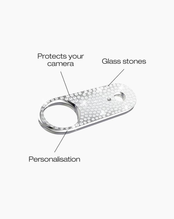 Camera Lens Protector 3D iPhone Air Stones Silver