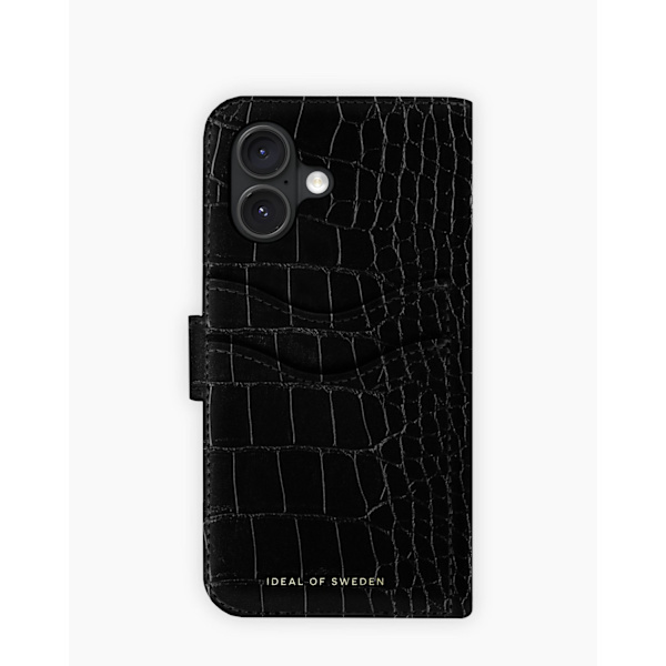 Magnet Wallet+ MagSafe iPhone 16 Black Croco