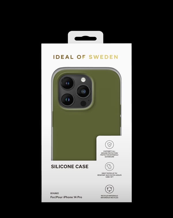 Silicone Case iPhone 14 Pro Khaki Green