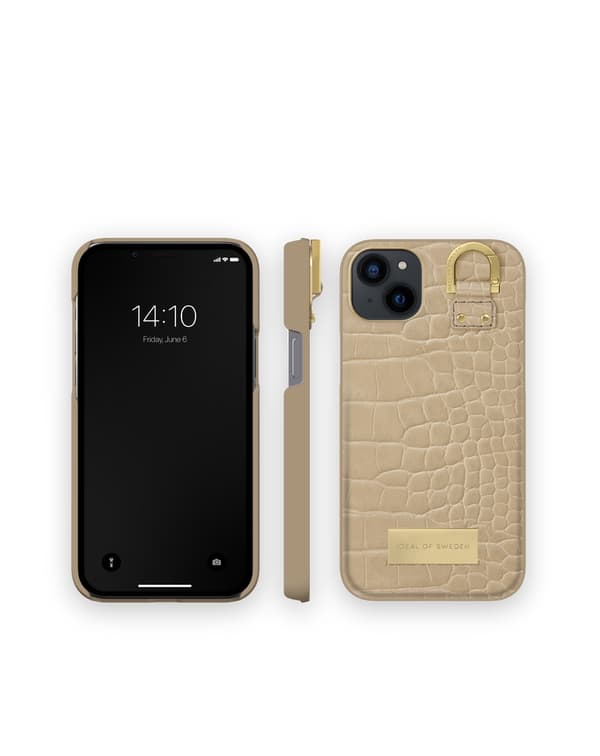 Atelier Case iPhone 14 Plus Warm Beige Croco Beige