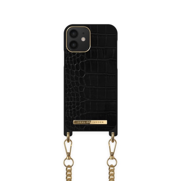 Necklace Case iPhone 12/12PJet Black Croco