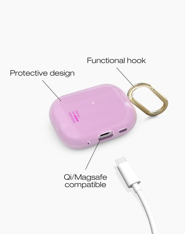 Clear AirPods Case Pro 3 Light Pink Pink