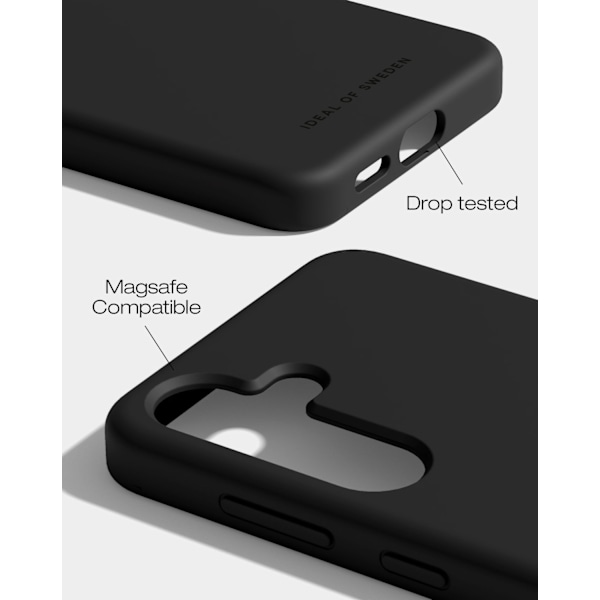 Silicone Case MagSafe Galaxy S24 Plus / S25 Plus Black Svart
