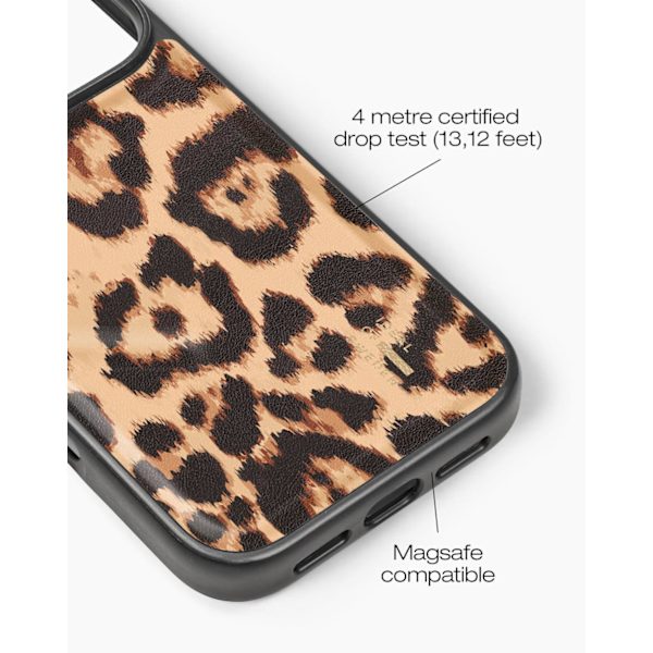 Vegan Leather Case MagSafe iPhone 17 Pro Timeless Leo multifärg