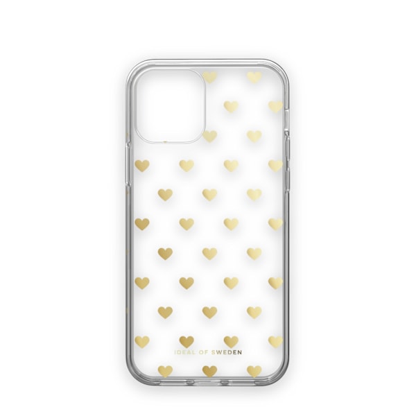 Clear Case iPhone 12 / 12 Pro Golden Hearts