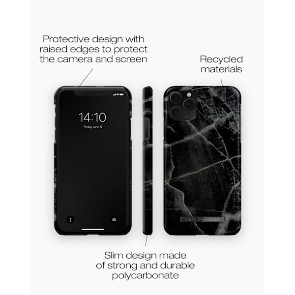 Printed Case iPhone 11 Pro Max / XS Max Black Thunder Marble