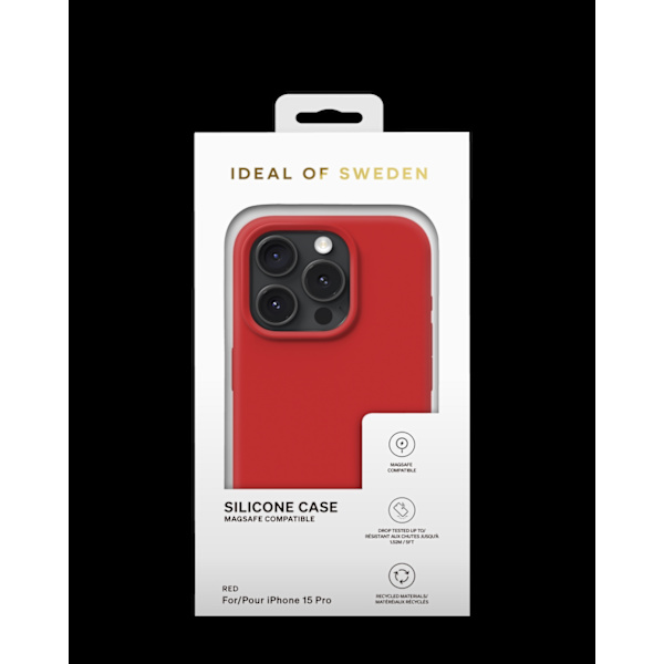Silicone Case MagSafe iPhone 15 Pro Red Red