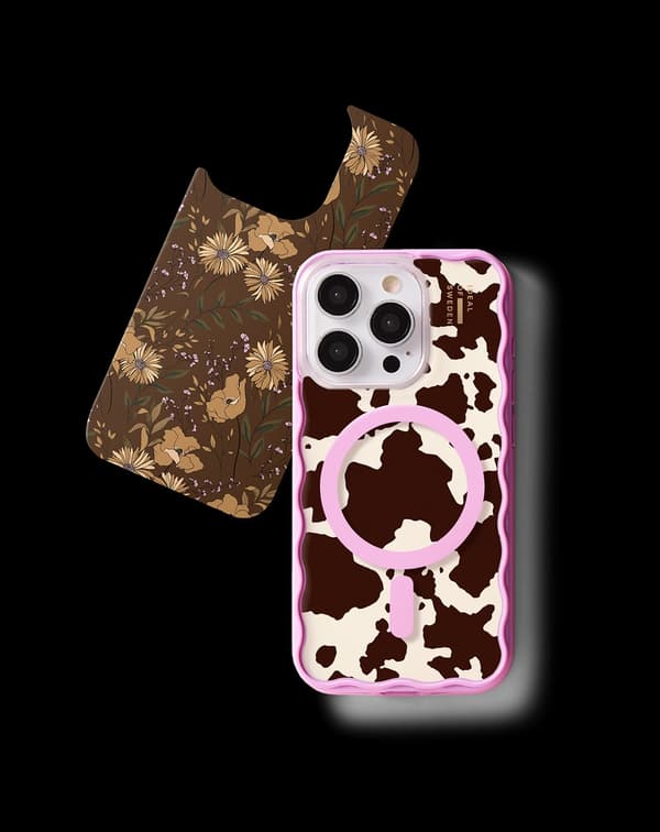 Print Pack iPhone 16 / 17 Cow Couture Brun