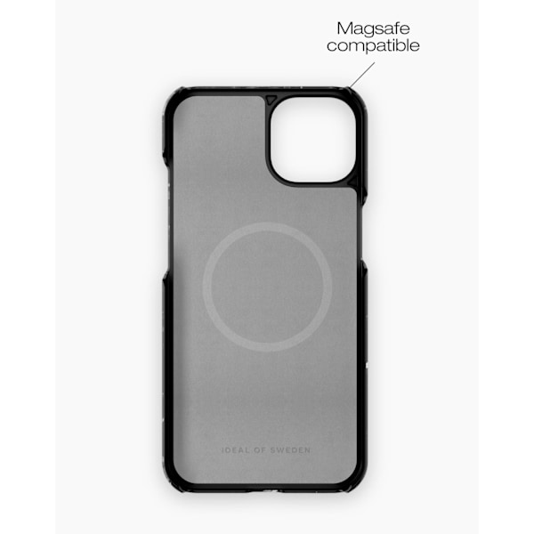 Printed Case MagSafe iPhone 14 Plus Black Thunder Marble