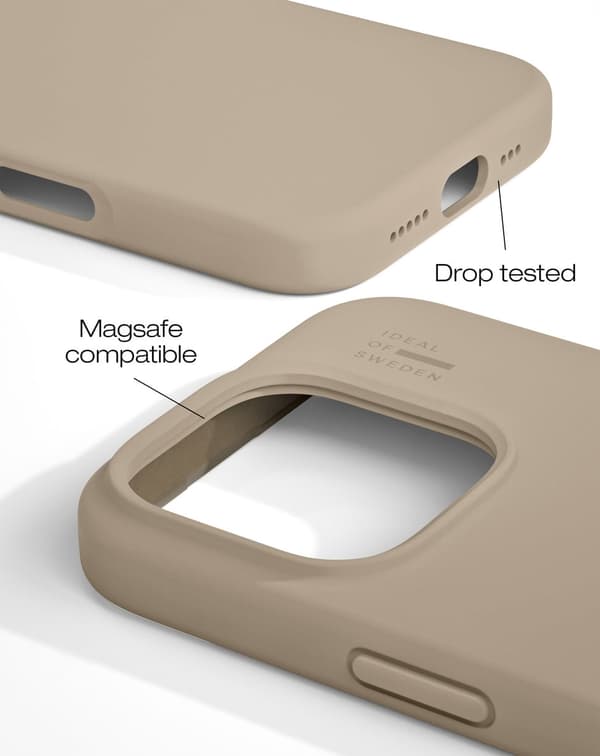 Silicone Case MagSafe iPhone 16 Pro Max Perfect Beige Beige