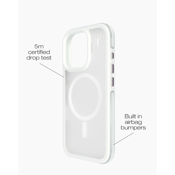 Ideal Bumper Case MagSafe iPhone 16 Pro Cloudy White