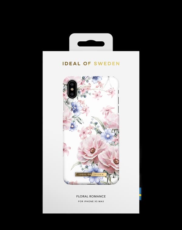Printed Case iPhone Xs Max Floral Romance White