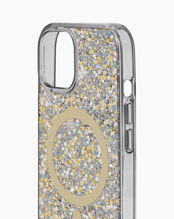 Clear Case MagSafe iPhone 15 Plus Glam Guld