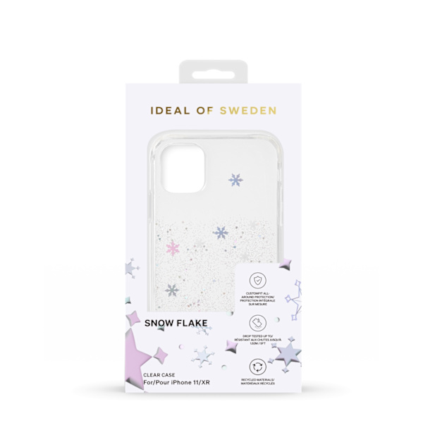 Clear Case iPhone 11 / XR Snowflake Silver