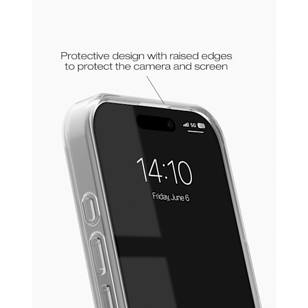 Clear Case MagSafe iPhone 16 Shimmer multifärg