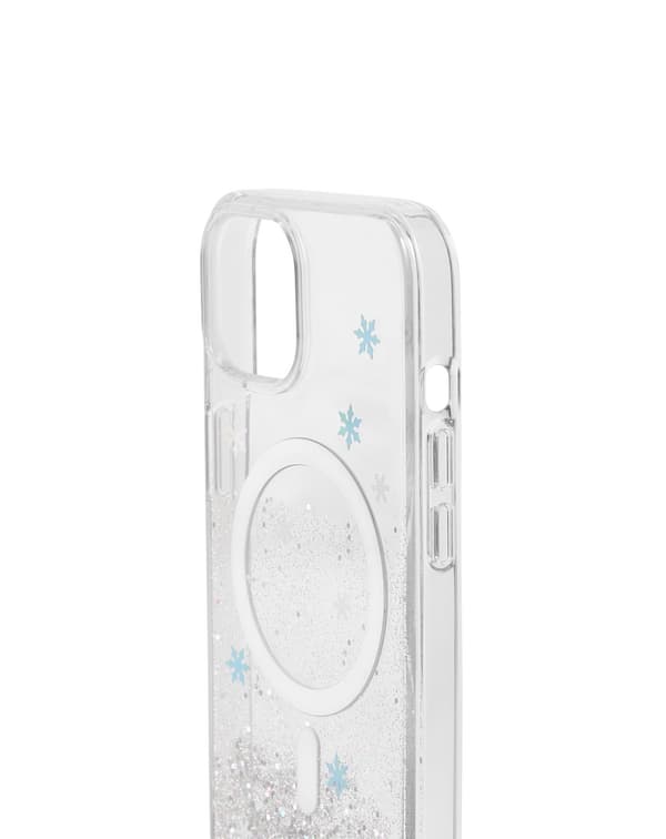 Clear Case MagSafe iPhone 13 / 14 Snowflake Silver
