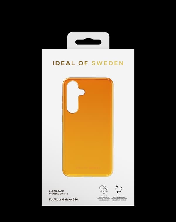 Clear Case Galaxy S24 / S25 Orange Spritz Orange