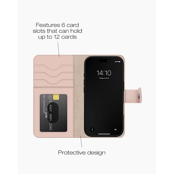 Magnet Wallet+ iPhone 16 Pink
